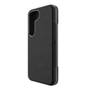 EFM Monaco Case Armour with ELeather and D3O 5G Signal Plus Technology For Samsung Galaxy S23 - Black/Space Grey