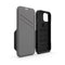 EFM Monaco Leather Wallet Case Armour with D3O 5G Signal Plus For iPhone 13 (6.1") - Black/Space Grey