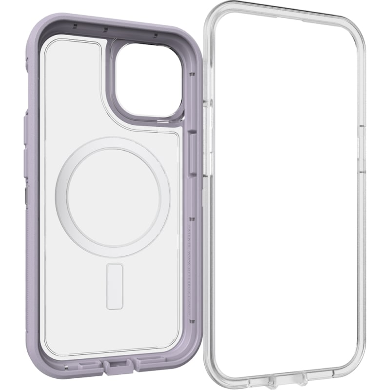 Otterbox Defender XT Clear MagSafe Case For iPhone 13 (6.1")/iPhone 14 (6.1") - Lavender Sky