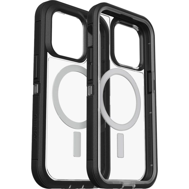 Otterbox Defender XT Clear MagSafe Case For iPhone 14 Pro (6.1") - Black Crystal