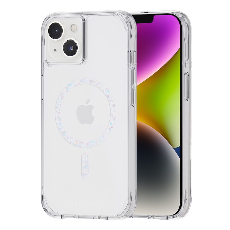 Case-Mate Twinkle Clear Case - MagSafe For iPhone 14 (6.1") - Clear/Diamond