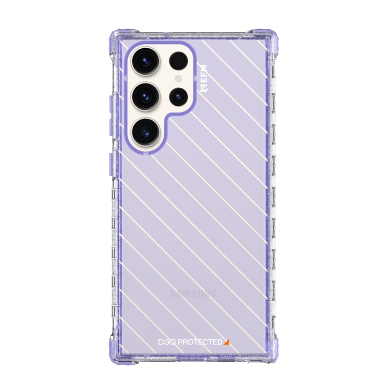 EFM Dakar Case Armour with D3O Crystalex For Samsung Galaxy S23 Ultra - Glitter Violet