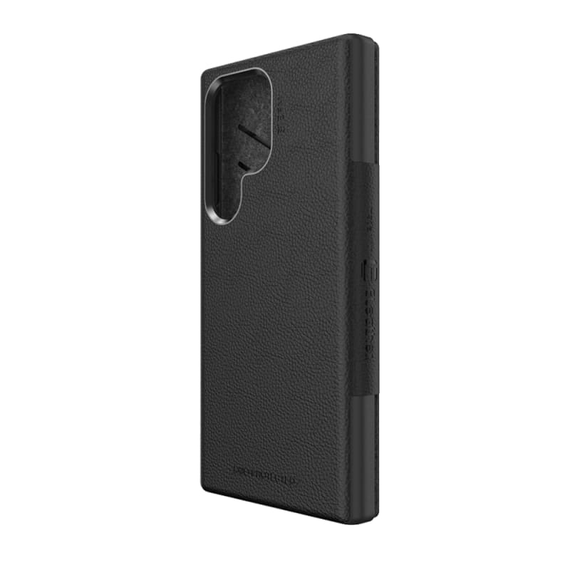 EFM Monaco Case Armour with ELeather and D3O 5G Signal Plus Technology For Samsung Galaxy S23 Ultra - Black/Space Grey
