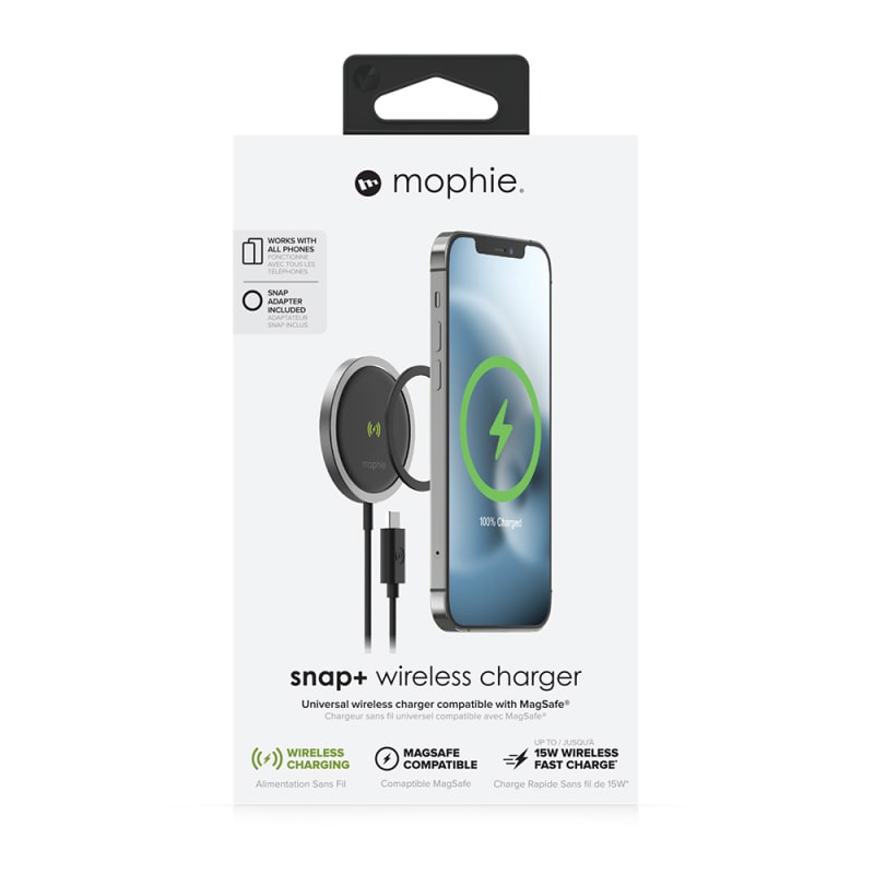 Mophie Snap+ Wireless Charger 15W MagSafe Compatible 3.0A (15w) Output