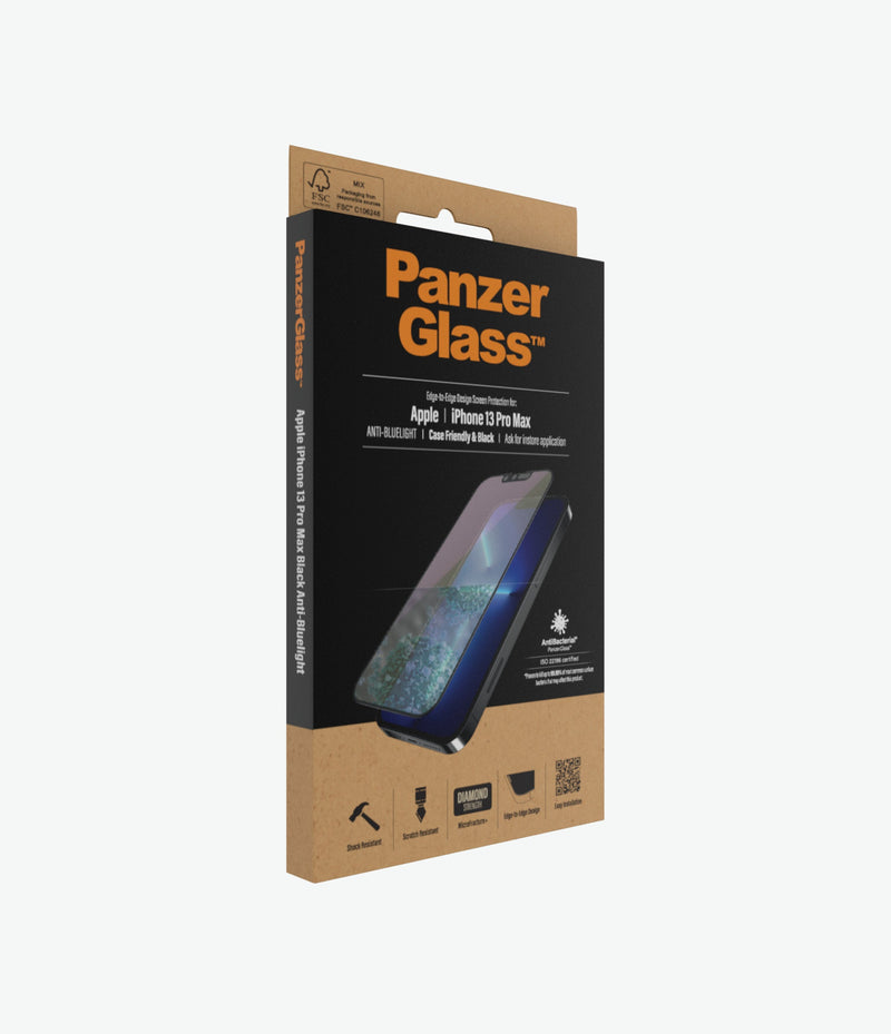 PanzerGlass Ultra Wide Fit Anti Blue light wAli for iPhone 13 Pro Max