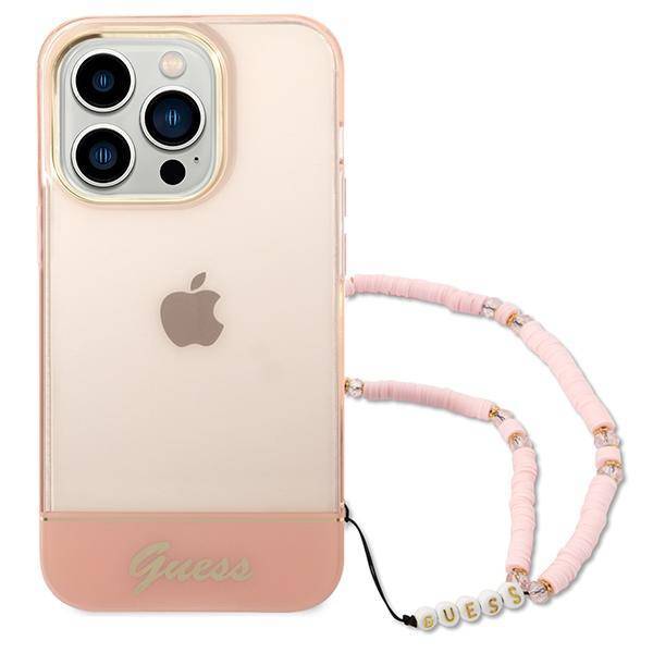 GUESS Double Layer Case with strap for iPhone 14 Pro