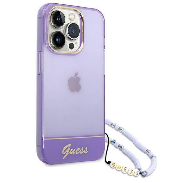 GUESS Double Layer Case with strap for iPhone 14 Pro