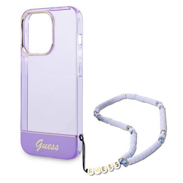 GUESS Double Layer Case with strap for iPhone 14 Pro