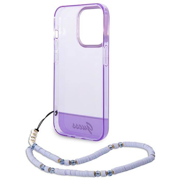 GUESS Double Layer Case with strap for iPhone 14 Pro