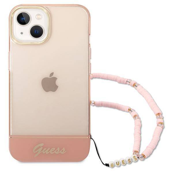 GUESS Double Layer Case with strap for iPhone 14 Plus