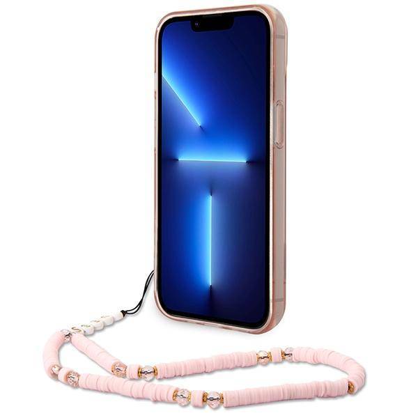 GUESS Double Layer Case with strap for iPhone 14 Plus