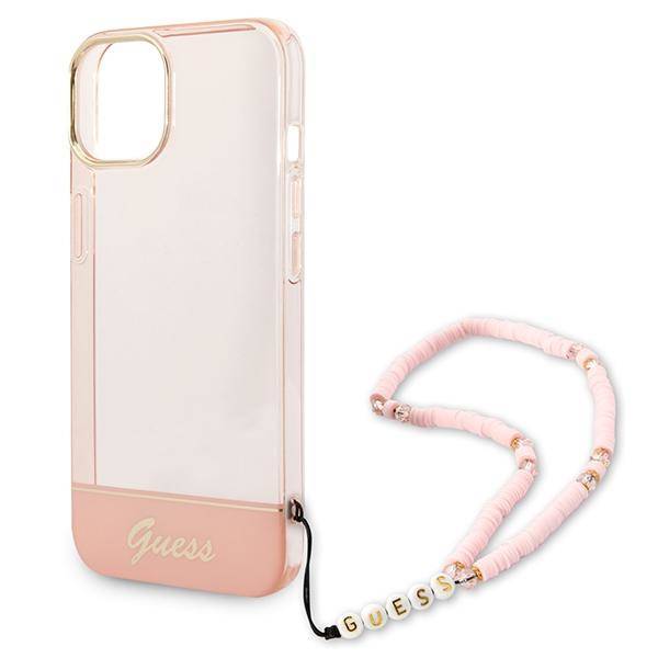 GUESS Double Layer Case with strap for iPhone 14 Plus