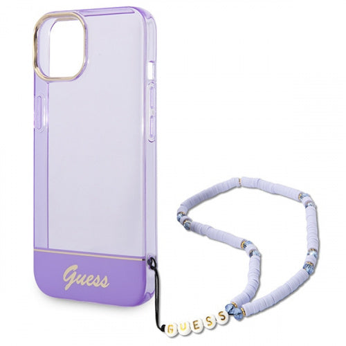 GUESS Double Layer Case with strap for iPhone 14 Plus