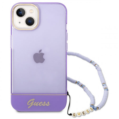 GUESS Double Layer Case with strap for iPhone 14 Plus